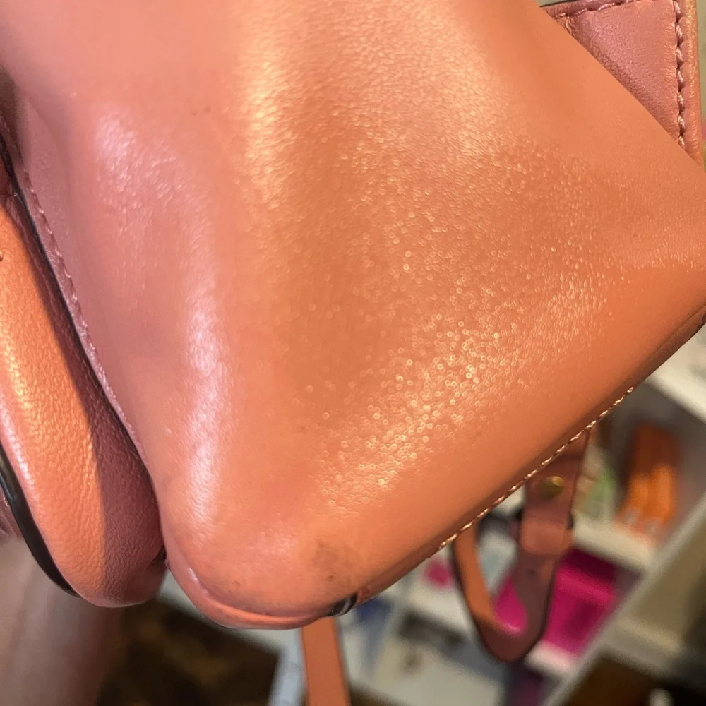 NWOT Tory Burch Fleming Mini Pink Leather Backpack - Picture 12 of 14
